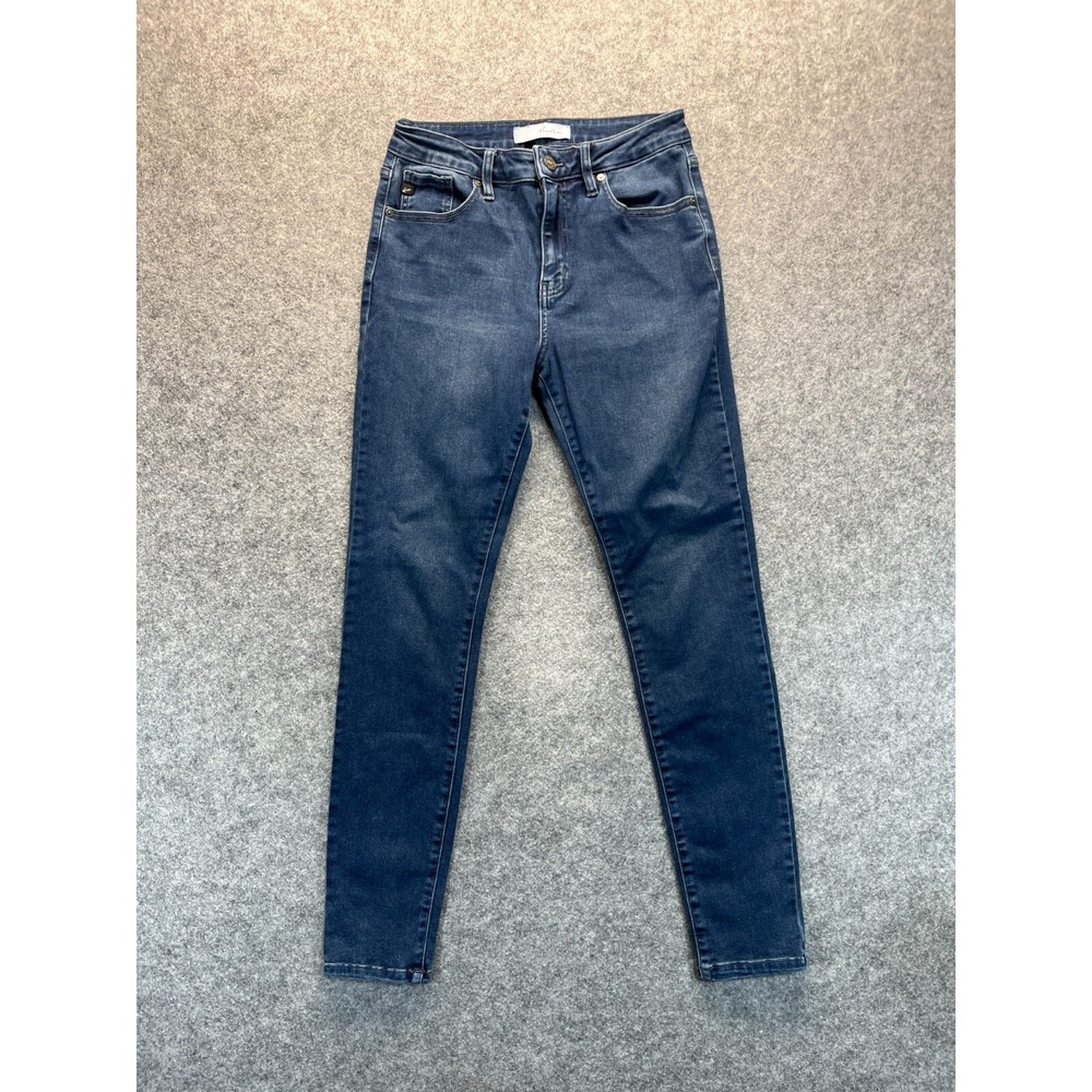 Kancan Women's Jeans Size 7 27 Skinny Medium Blue High Rise Stretch Denim